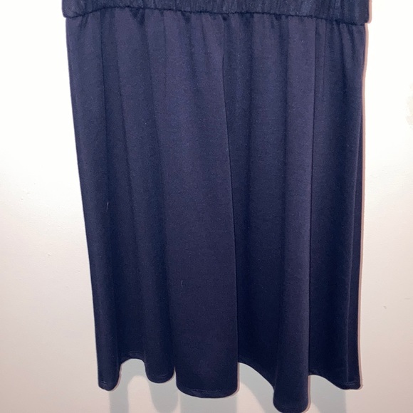 Vero Moda - short lace and cotton dark blue dress - Picture 3 of 4